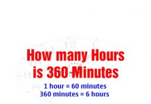 How many Hours is 360 Minutes