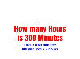 How many Hours in 300 Minutes