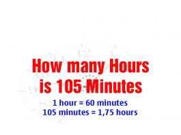 How many Hours is 105 Minutes