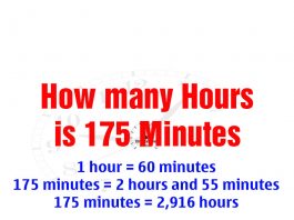 How many Hours is 175 Minutes