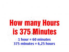 How many Hours is 375 Minutes
