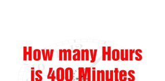 How many Hours is 400 Minutes